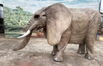 Realistic walking animatronic animal elephant costume